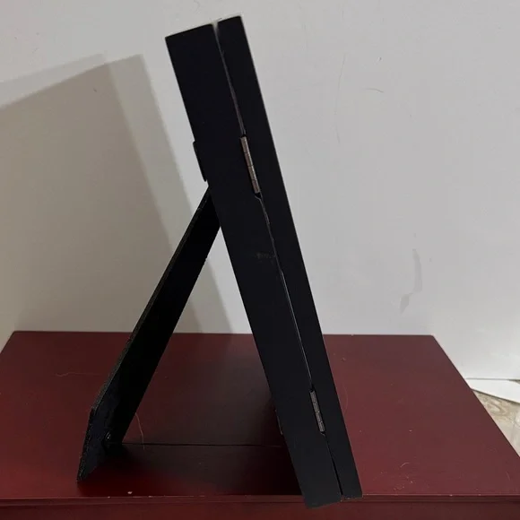 Framed, handmade, mixed-media cross featuring the outline of the state of Texas - Picture 2 of 11